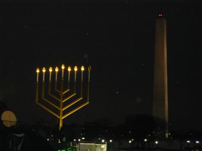 The National Menorah and the Monument