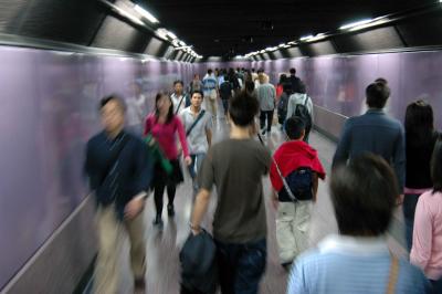 Causeway Bay MTR bustle