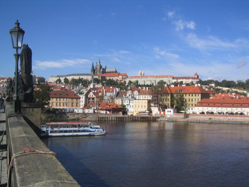 Sun shining down on Prague.JPG