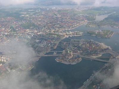 Old town in Stockholm from above
