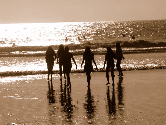 Playing at the Beach