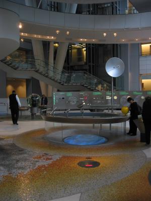 The main atrium of the Rose Center for Earth and Space (http://www.amnh.org/rose).