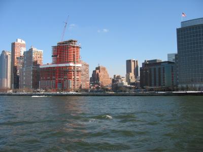 View of construction as we head north on the lower west side of Manhattan