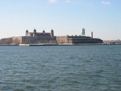 A building on Ellis Island.