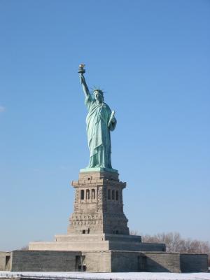 The Statue of Liberty.