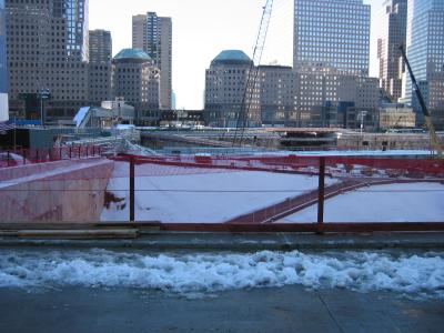 View of the Ground Zero pit. This is as close as we could get.