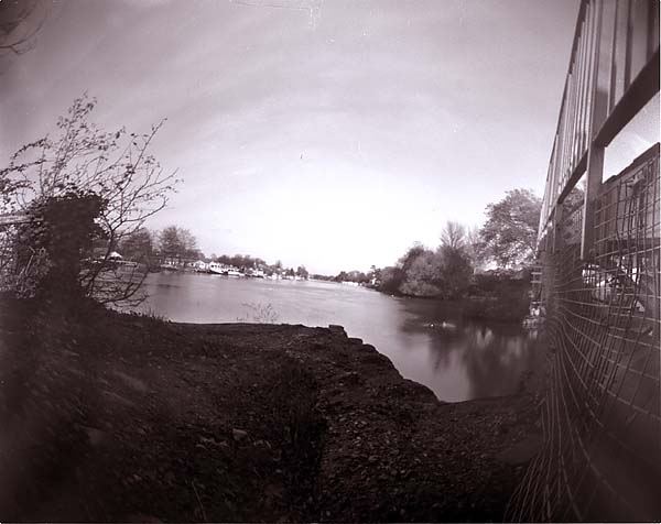 Thames by footbridge