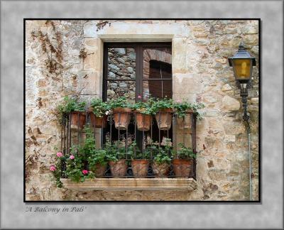 'A Balcony in Pals'