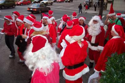 Santa signs some twisted carols... (thanks Dani & John)