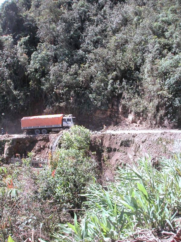The trucks have the right of way (no guff)