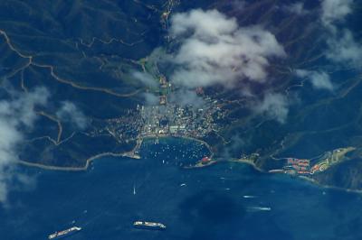 Catalina island from 18000 feet