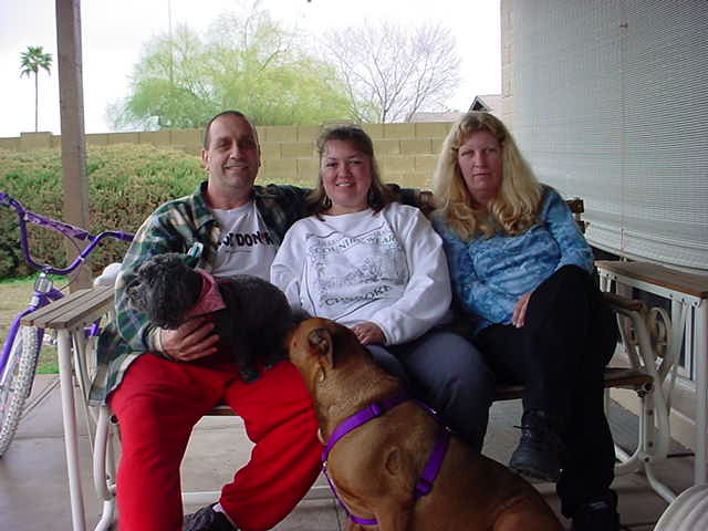 Jeff and Tammy and Sandy <br> Doogie and Gidget too