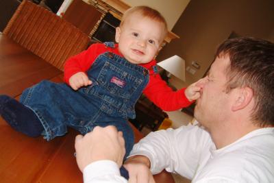 Matthew Pinches Daddy's Nose