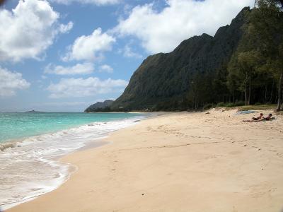 Sandy Beach..the other way.. brighter sky