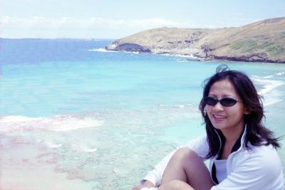 It's Jane again at Hanauma bay.. hungry for Pho*? but still looking good for the camera
