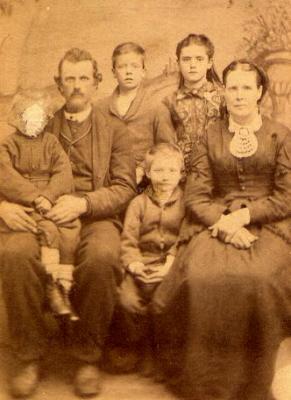 Jackson Sowers Family, ca 1872