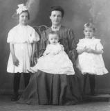 Clara Sowers & Dora, Pearl, Mary, ca.1906
