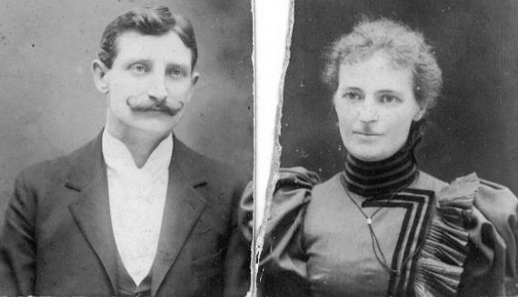 Samuel Marion Sowers and Clara Samantha Walters Sowers.  1899 or bef. marriage?