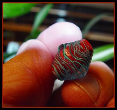 cased glass bead (created by the photographer)