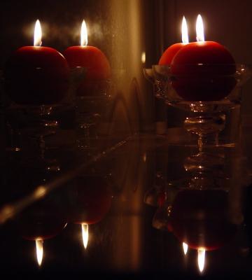 Two Wicks, Eight Flames by canadian ann