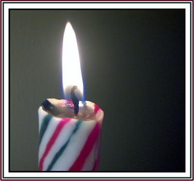 Candy Cane Flame<br>by Deb