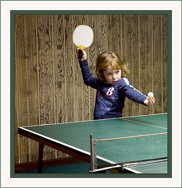 9th Place<br>The Dramatic Final Serve<br> by (Aunt) Deb