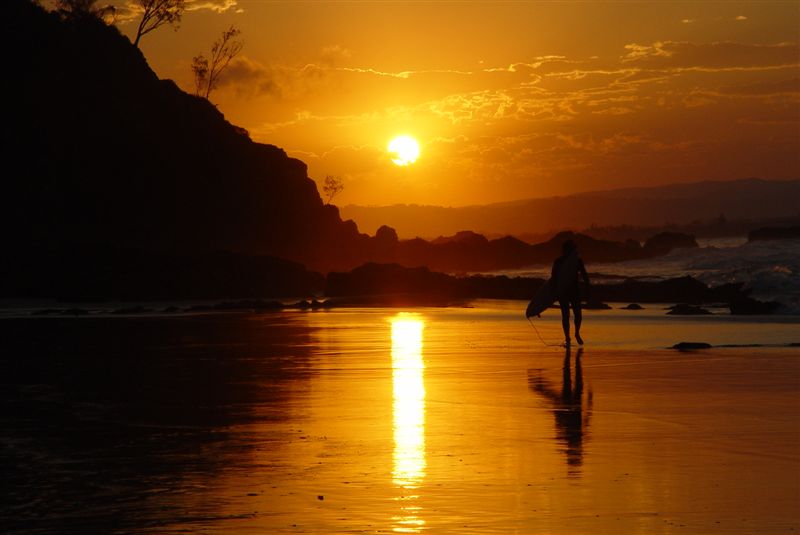 8th Place<br>Sunset at Byron Bay*<br>by Chris Johnston