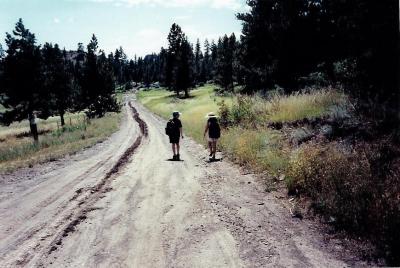 Kids checking to see if the roads are dry. I think we learned our lesson.