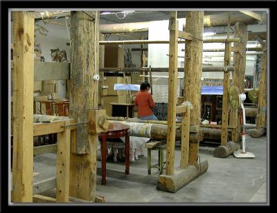 Rug factory - looms