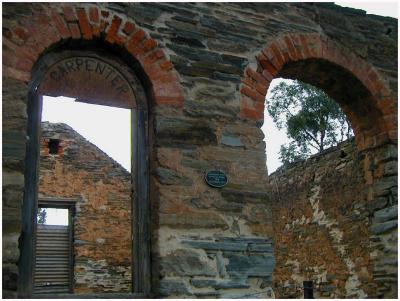 Carpenters shop in old Post Office ruins