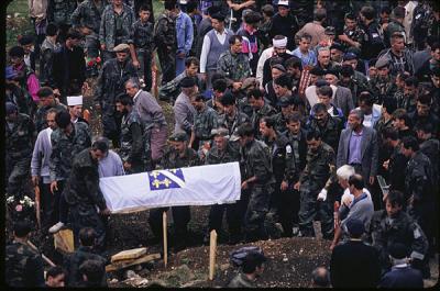 Soldier's funeral, Travnik