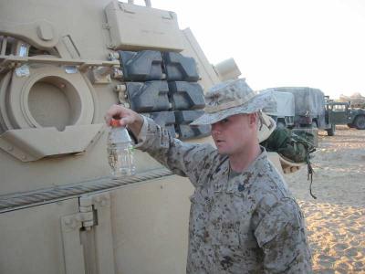 SSgt Woods with a scorpion