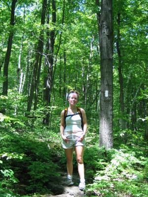 Deb by the Bruce Trail
