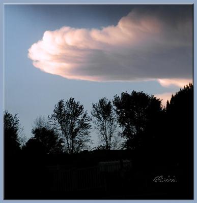 Rain Cloud at Sunset 2003