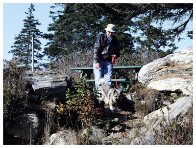 Ron & Scout at Pemaquid