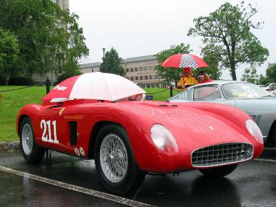 Ferrari in the Rain