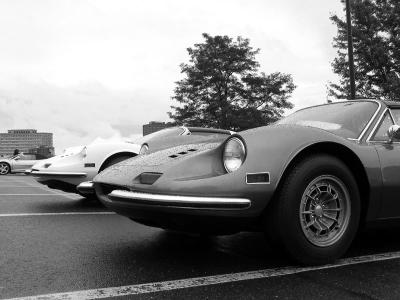 Black & White - A Pair of Ferrari Dino