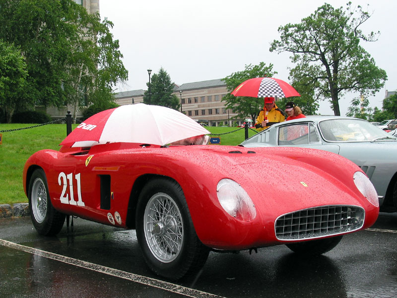 Ferrari in the Rain
