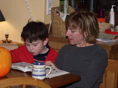 Mom reading to Jack