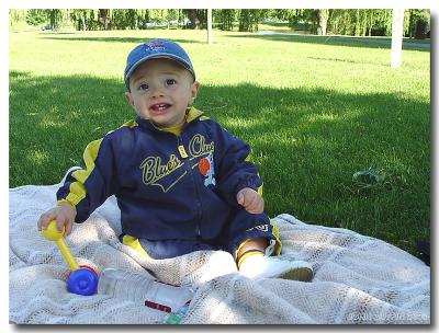 Playing at the park
