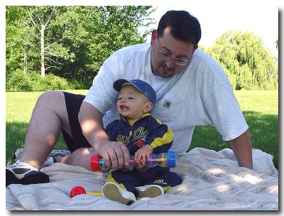 A little daddy/son time alone