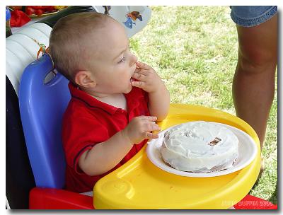 Mmm...frosting is pretty good, but kinda sticky...