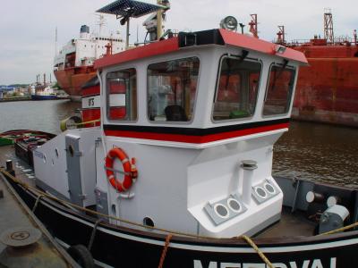 De sleepboot Meerval en de  Bok Amsterdam