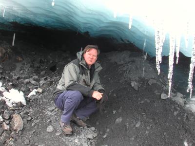Peter in the ice cave