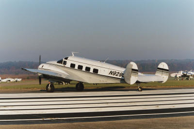 A Beech 18 after the morning's wake up call