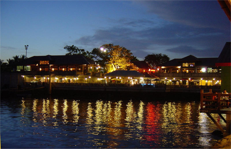 Restaurant by Manila Bay by Allan Romero. Used Sony DSC-P5, Twilight Mode.