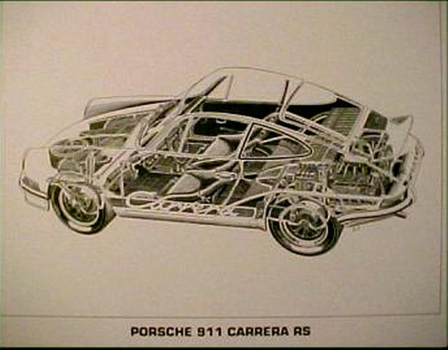 911 Carrera RS Cutaway
