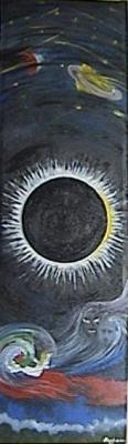 Human Eclipse oil 100x29.5 cm