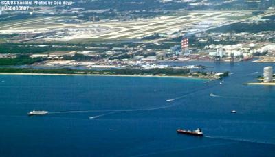 Port Everglades & Ft. Lauderdale-Hollywood Intl Airport airport aerial stock photo #6054