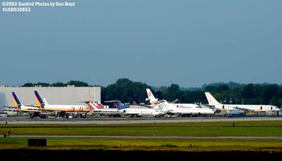 Derelict airliner fleet aviation stock photo #6090